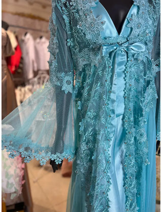 BATA DE NOVIA CELESTE REF. 1549