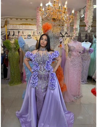 VESTIDO MORADO REF. 2276