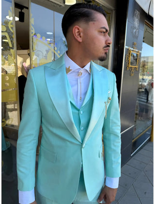 TRAJE VERDE AGUA REF. 2254