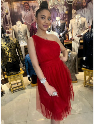 VESTIDO ROJO DE TUL REF. 1439