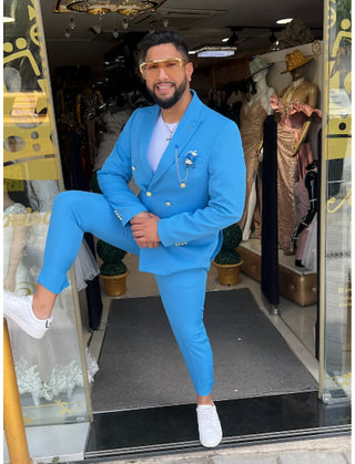 TRAJE CABALLERO AZUL CIELO REF. 1346