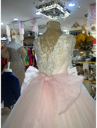 VESTIDO COMUNION ROSA REF. 2047