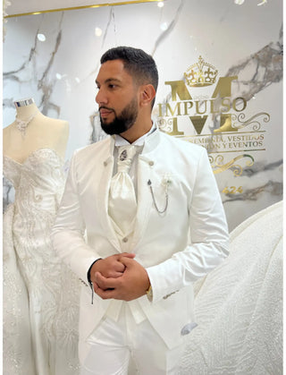 TRAJE CABALLERO BLANCO REF. 1763