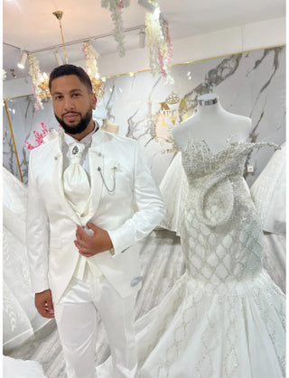 TRAJE CABALLERO BLANCO REF. 1763