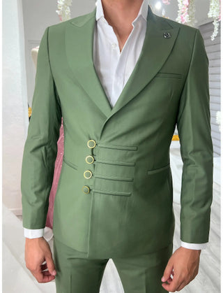 TRAJE CRUZADO VERDE REF. 1761