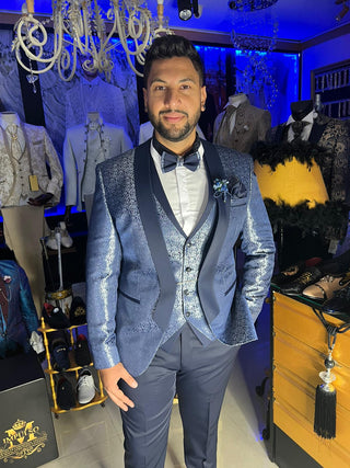 Traje fantasía Ref. 519 Azul/plata